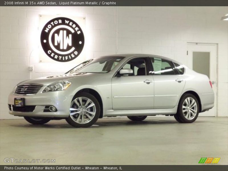 Liquid Platinum Metallic / Graphite 2008 Infiniti M 35x AWD Sedan
