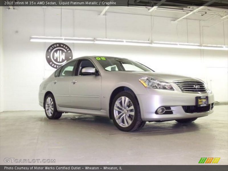 Liquid Platinum Metallic / Graphite 2008 Infiniti M 35x AWD Sedan