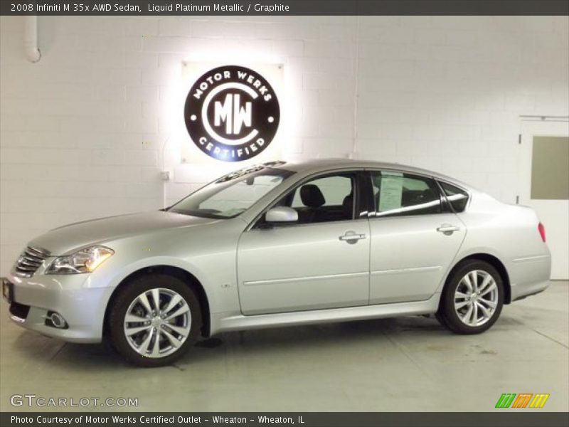 Liquid Platinum Metallic / Graphite 2008 Infiniti M 35x AWD Sedan