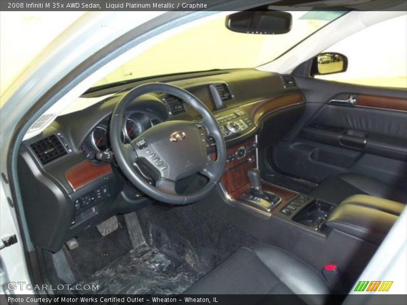 Liquid Platinum Metallic / Graphite 2008 Infiniti M 35x AWD Sedan