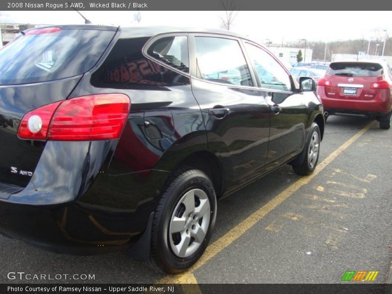 Wicked Black / Black 2008 Nissan Rogue S AWD