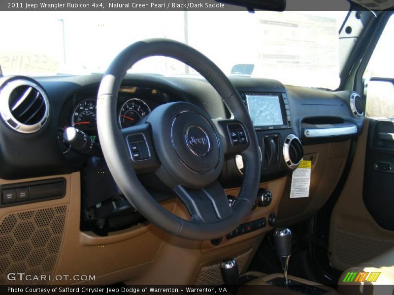 Natural Green Pearl / Black/Dark Saddle 2011 Jeep Wrangler Rubicon 4x4