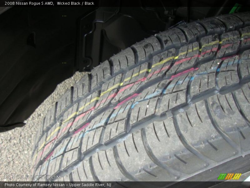 Wicked Black / Black 2008 Nissan Rogue S AWD