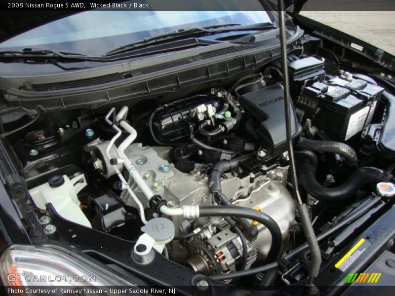 Wicked Black / Black 2008 Nissan Rogue S AWD