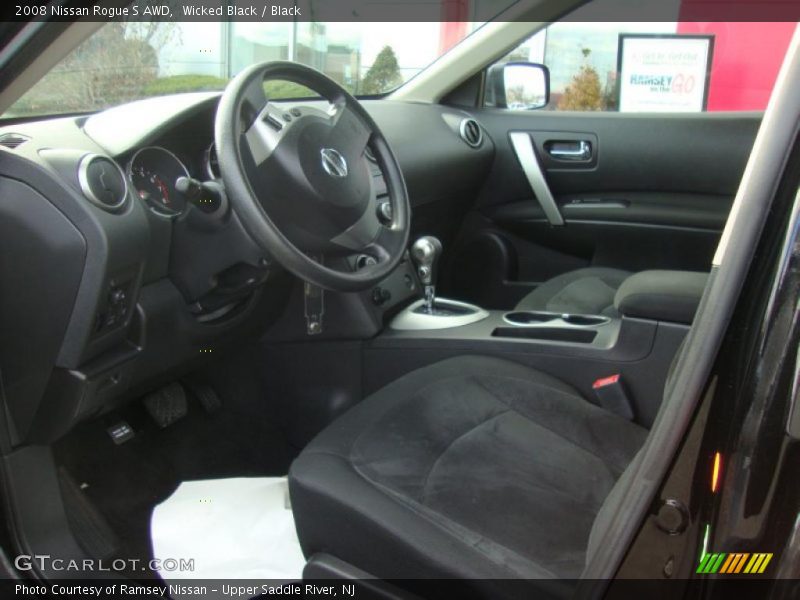 Wicked Black / Black 2008 Nissan Rogue S AWD