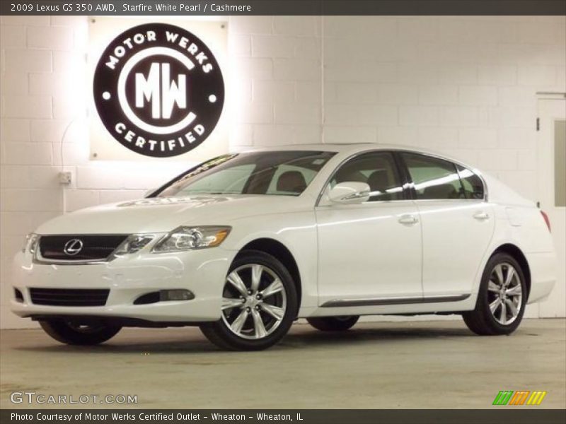 Starfire White Pearl / Cashmere 2009 Lexus GS 350 AWD