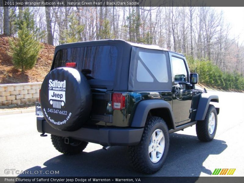 Natural Green Pearl / Black/Dark Saddle 2011 Jeep Wrangler Rubicon 4x4