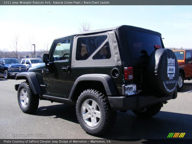 Natural Green Pearl / Black/Dark Saddle 2011 Jeep Wrangler Rubicon 4x4