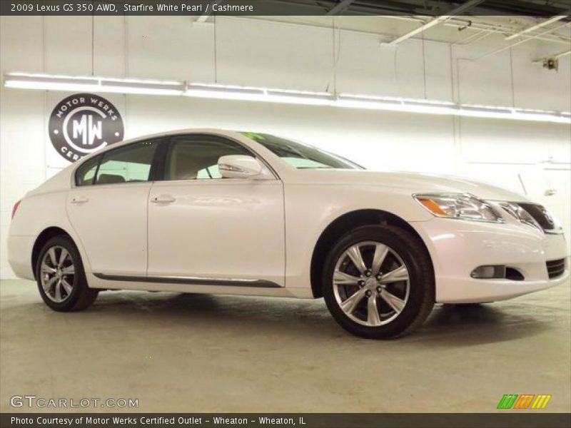 Starfire White Pearl / Cashmere 2009 Lexus GS 350 AWD
