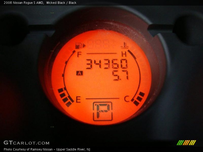 Wicked Black / Black 2008 Nissan Rogue S AWD