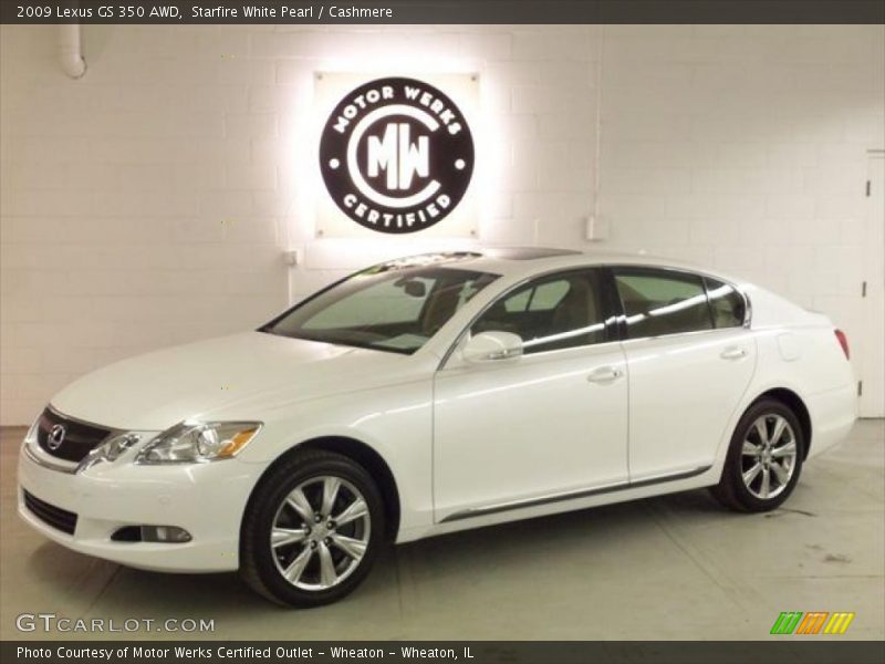 Starfire White Pearl / Cashmere 2009 Lexus GS 350 AWD