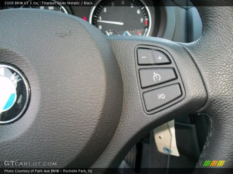 Titanium Silver Metallic / Black 2008 BMW X3 3.0si
