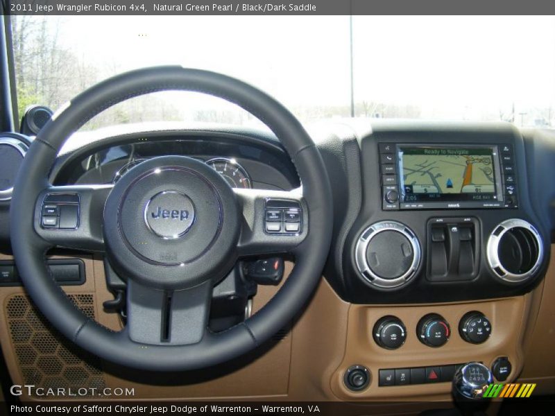 Natural Green Pearl / Black/Dark Saddle 2011 Jeep Wrangler Rubicon 4x4