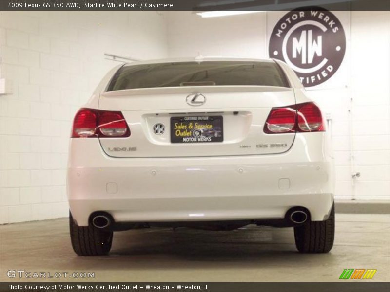 Starfire White Pearl / Cashmere 2009 Lexus GS 350 AWD