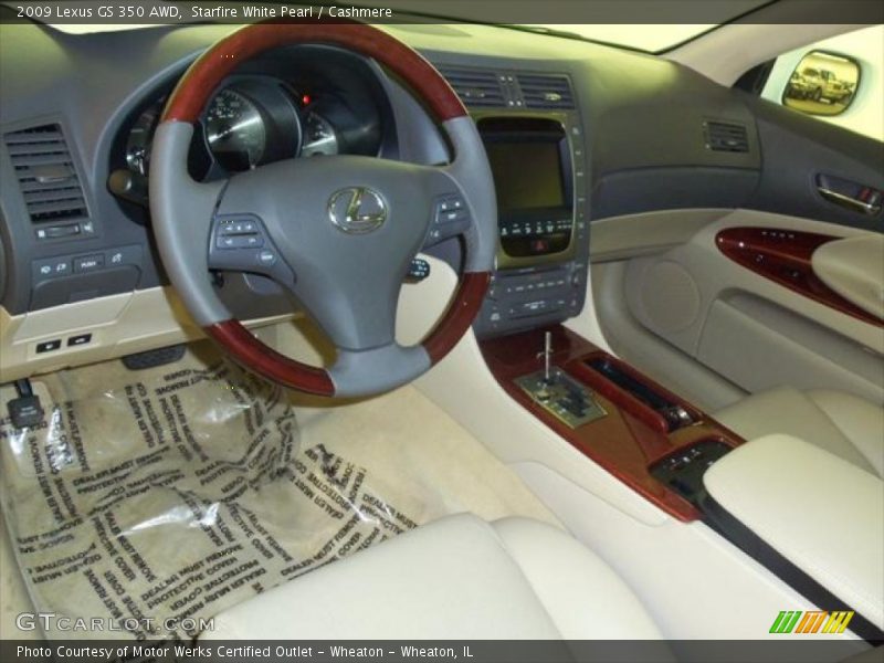 Starfire White Pearl / Cashmere 2009 Lexus GS 350 AWD