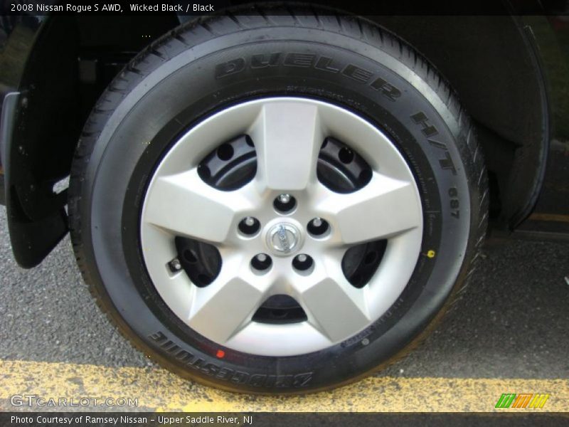 Wicked Black / Black 2008 Nissan Rogue S AWD