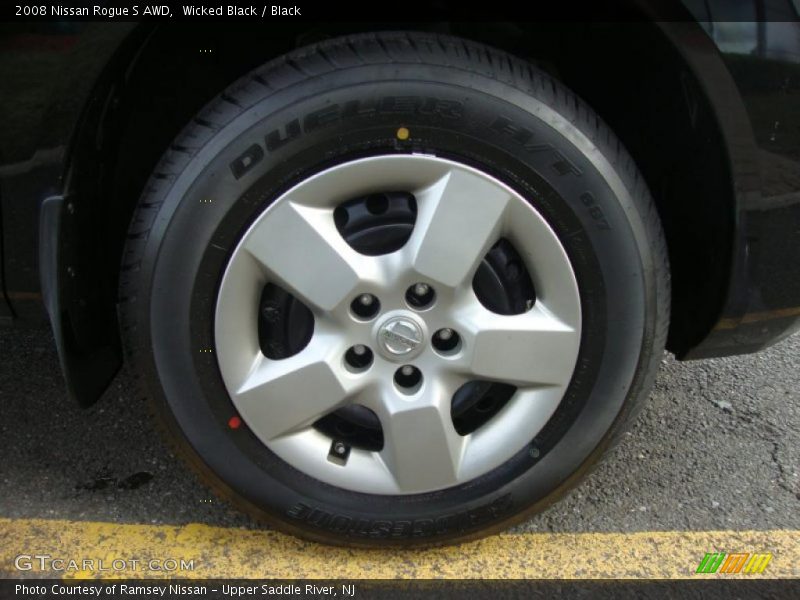 Wicked Black / Black 2008 Nissan Rogue S AWD