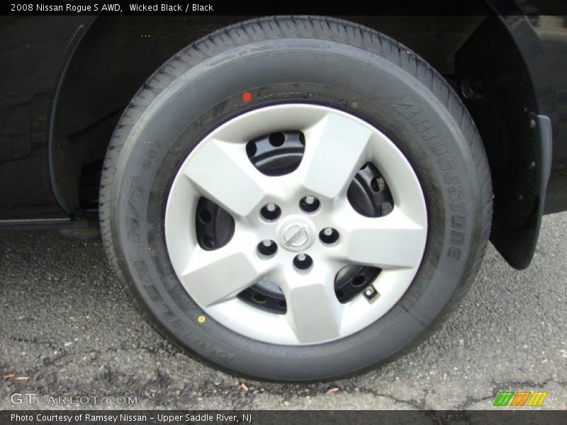 Wicked Black / Black 2008 Nissan Rogue S AWD