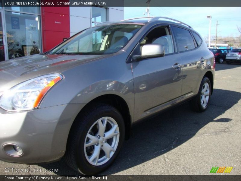 Gotham Gray Metallic / Gray 2008 Nissan Rogue SL AWD