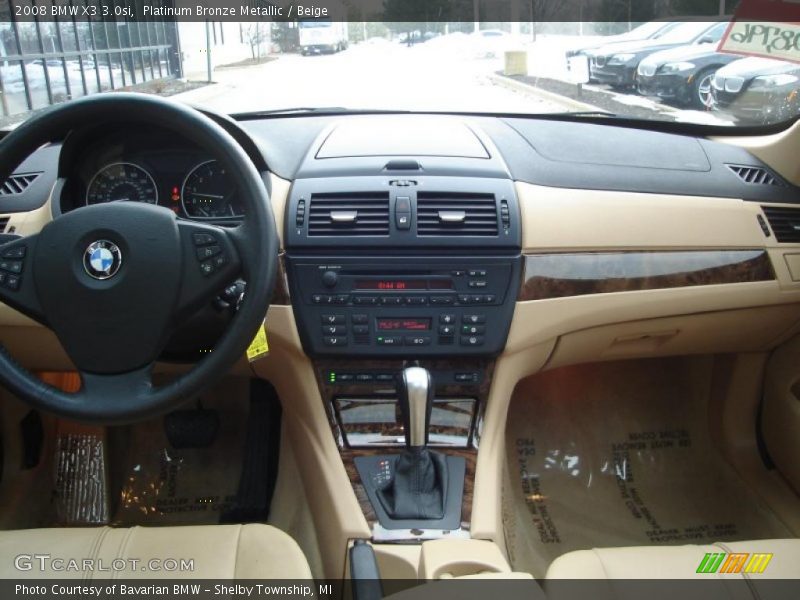 Platinum Bronze Metallic / Beige 2008 BMW X3 3.0si