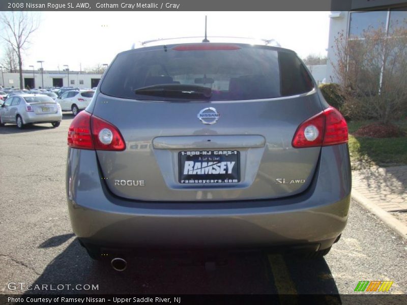 Gotham Gray Metallic / Gray 2008 Nissan Rogue SL AWD