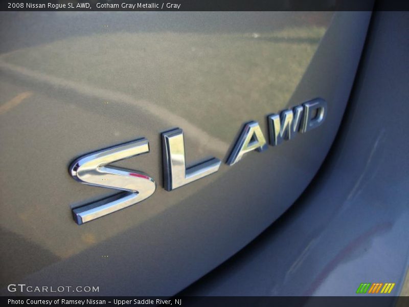 Gotham Gray Metallic / Gray 2008 Nissan Rogue SL AWD