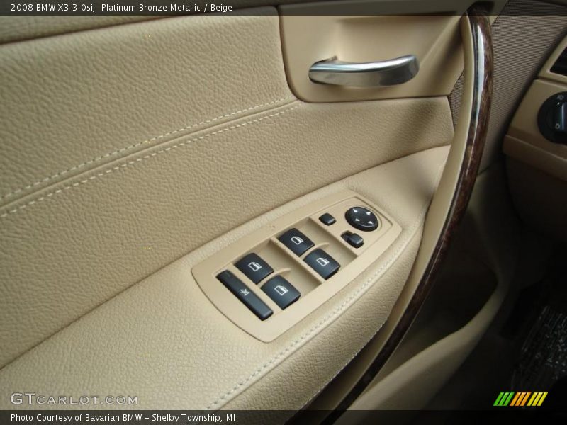 Platinum Bronze Metallic / Beige 2008 BMW X3 3.0si