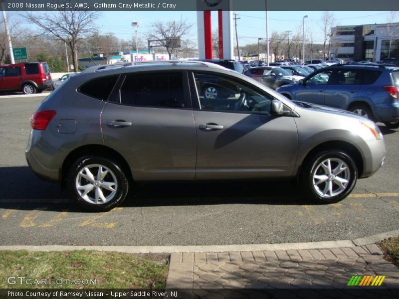 Gotham Gray Metallic / Gray 2008 Nissan Rogue SL AWD