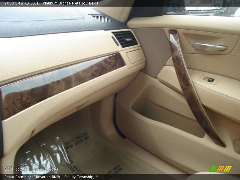 Platinum Bronze Metallic / Beige 2008 BMW X3 3.0si
