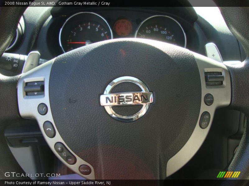 Gotham Gray Metallic / Gray 2008 Nissan Rogue SL AWD