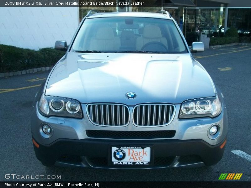 Silver Grey Metallic / Sand Beige/Black Nevada Leather 2008 BMW X3 3.0si