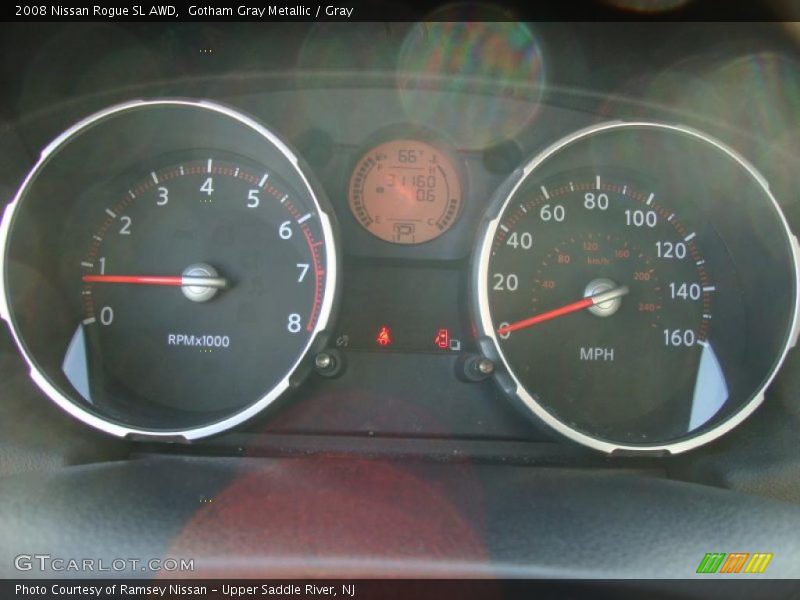 Gotham Gray Metallic / Gray 2008 Nissan Rogue SL AWD