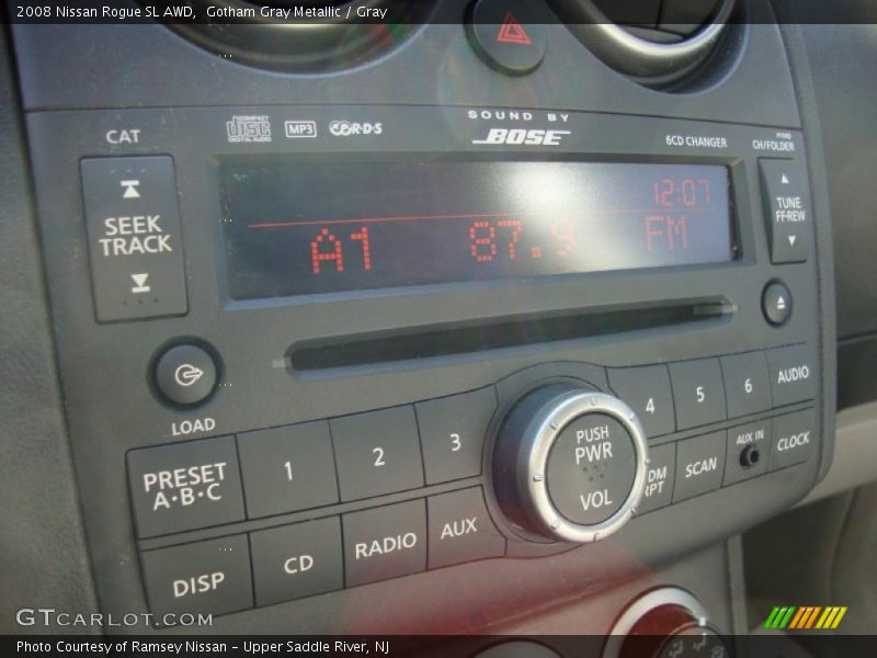 Gotham Gray Metallic / Gray 2008 Nissan Rogue SL AWD