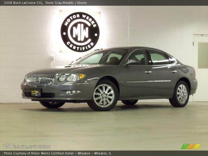 Stone Gray Metallic / Ebony 2008 Buick LaCrosse CXL