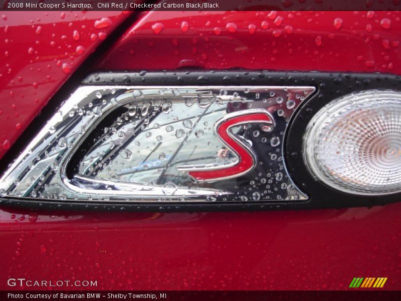 Chili Red / Checkered Carbon Black/Black 2008 Mini Cooper S Hardtop