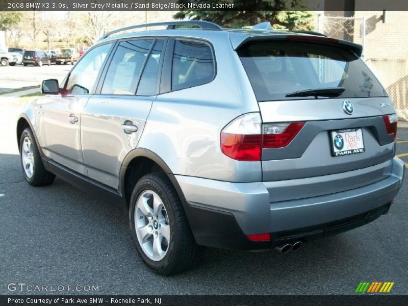 Silver Grey Metallic / Sand Beige/Black Nevada Leather 2008 BMW X3 3.0si