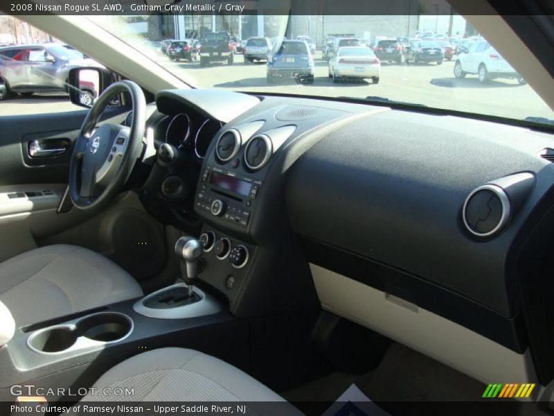 Gotham Gray Metallic / Gray 2008 Nissan Rogue SL AWD
