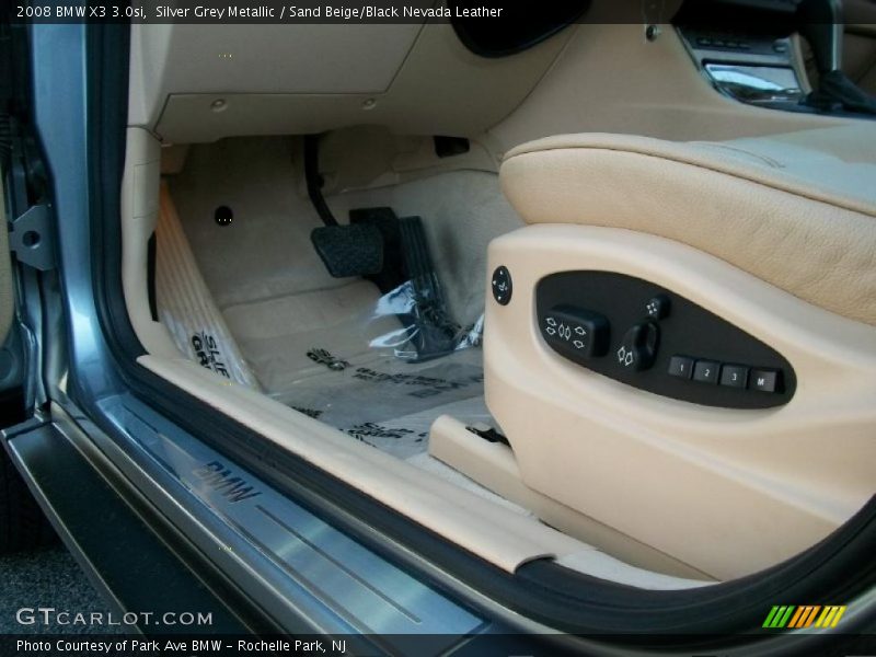 Silver Grey Metallic / Sand Beige/Black Nevada Leather 2008 BMW X3 3.0si