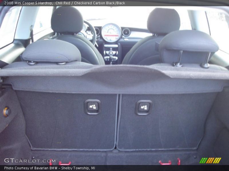 Chili Red / Checkered Carbon Black/Black 2008 Mini Cooper S Hardtop