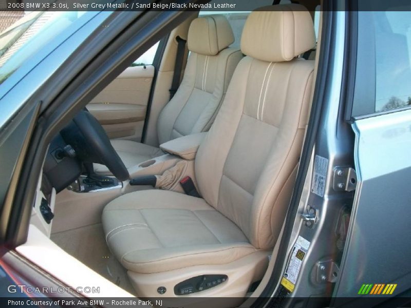 Silver Grey Metallic / Sand Beige/Black Nevada Leather 2008 BMW X3 3.0si