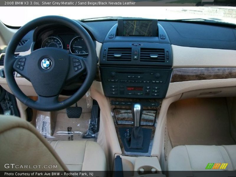 Silver Grey Metallic / Sand Beige/Black Nevada Leather 2008 BMW X3 3.0si
