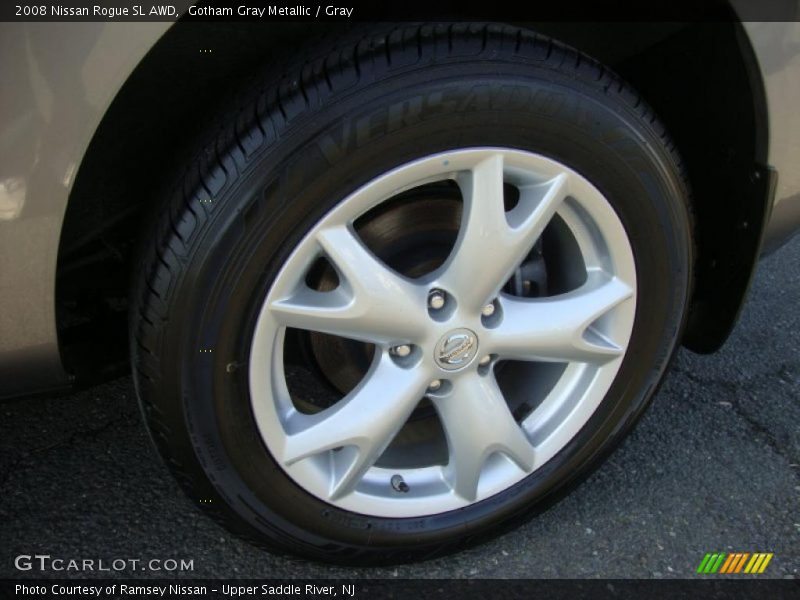Gotham Gray Metallic / Gray 2008 Nissan Rogue SL AWD