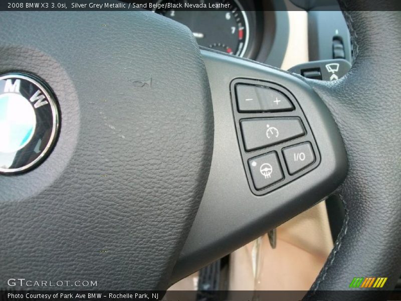 Silver Grey Metallic / Sand Beige/Black Nevada Leather 2008 BMW X3 3.0si