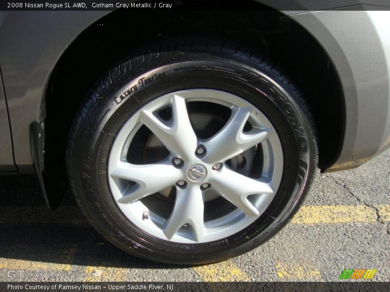 Gotham Gray Metallic / Gray 2008 Nissan Rogue SL AWD