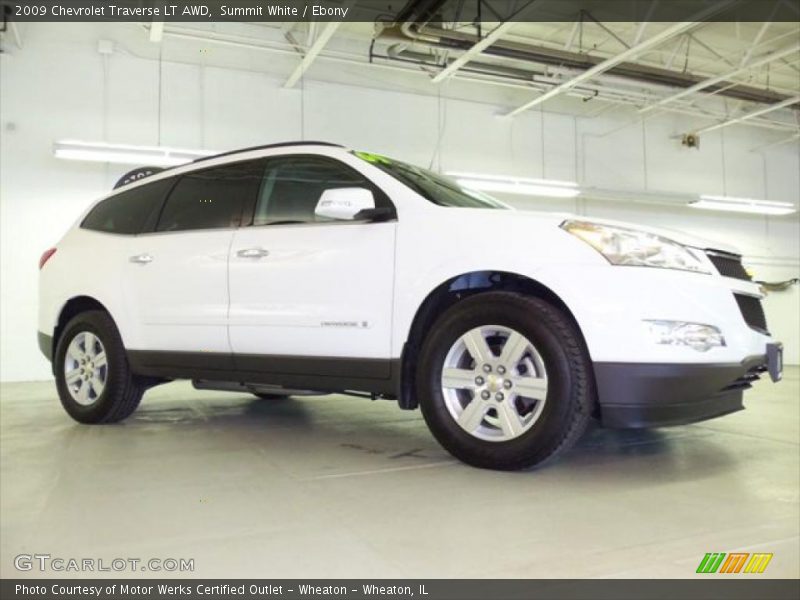 Summit White / Ebony 2009 Chevrolet Traverse LT AWD