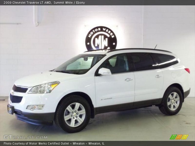 Summit White / Ebony 2009 Chevrolet Traverse LT AWD