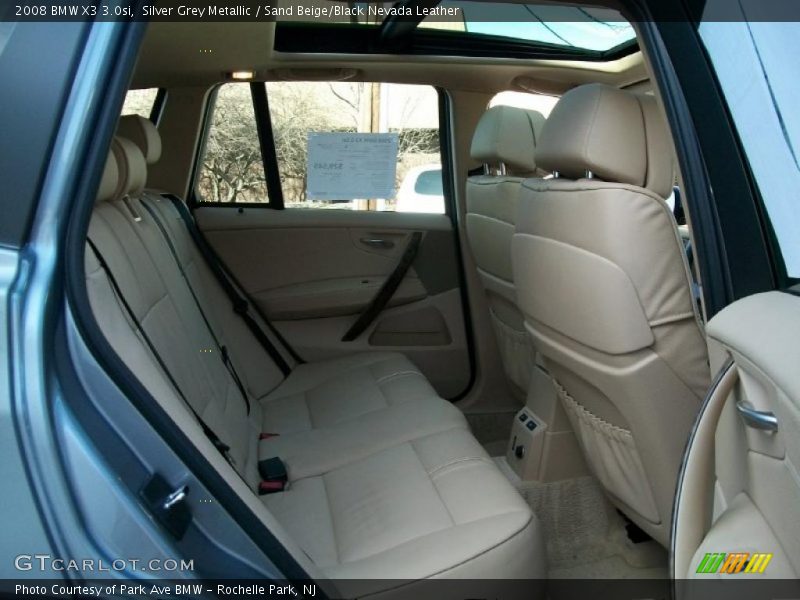 Silver Grey Metallic / Sand Beige/Black Nevada Leather 2008 BMW X3 3.0si