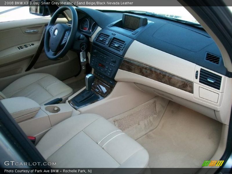 Silver Grey Metallic / Sand Beige/Black Nevada Leather 2008 BMW X3 3.0si