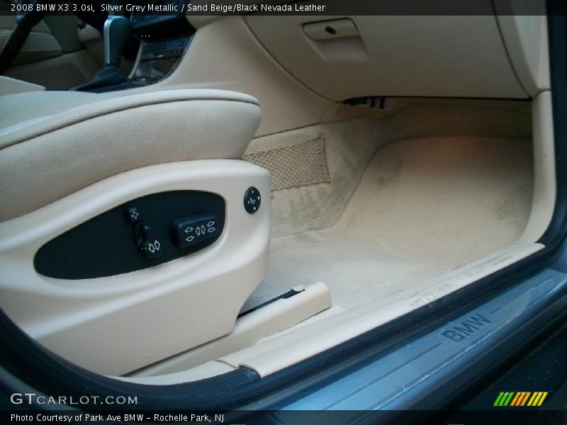 Silver Grey Metallic / Sand Beige/Black Nevada Leather 2008 BMW X3 3.0si