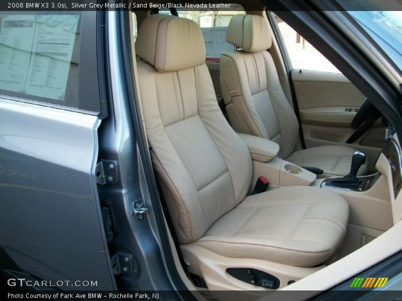 Silver Grey Metallic / Sand Beige/Black Nevada Leather 2008 BMW X3 3.0si